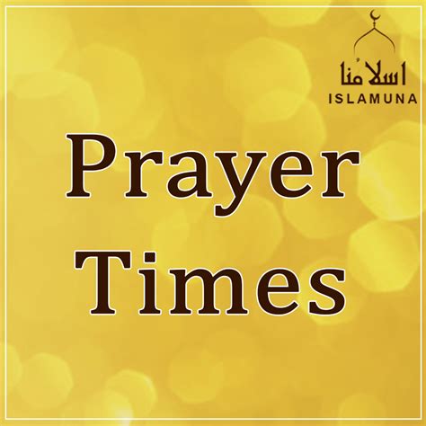 Prayer times